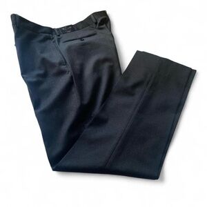 Brooks brothers black wool 1818 classic dress pants size 35x 32 straight leg